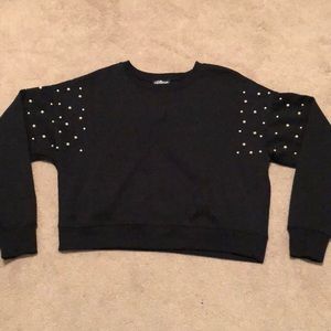 Pearled Crew Neck
